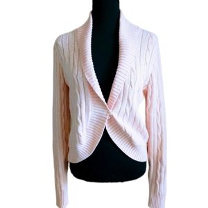 Chaps Light Pink Women's Cardigan